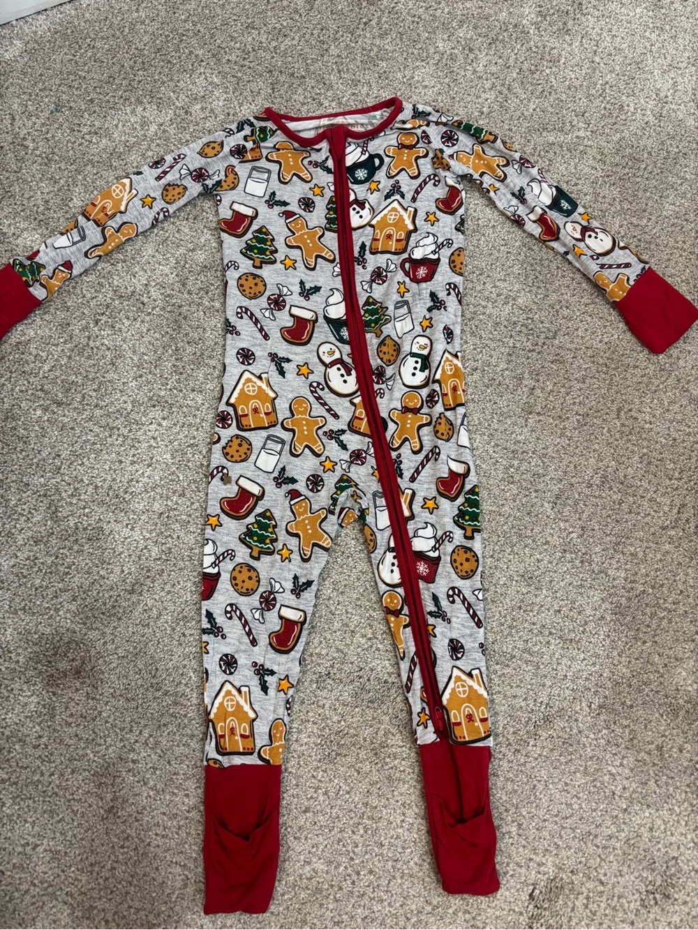Little Sleepies Limited Edition Holiday Treats Bamboo Zippy Sleeper 12-18 months